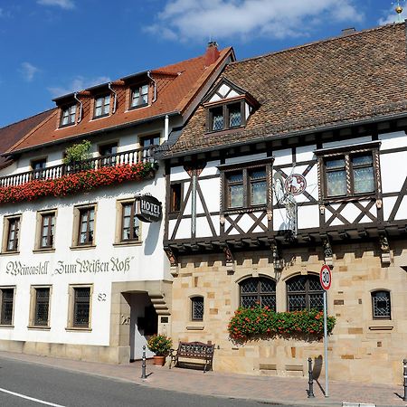 Weinkastell Zum Weissen Ross Hotell Kallstadt Exteriör bild