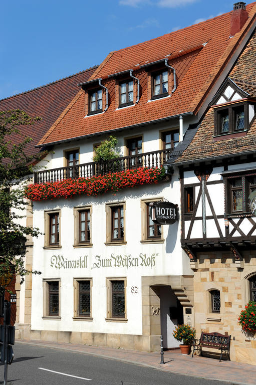 Weinkastell Zum Weissen Ross Hotell Kallstadt Exteriör bild